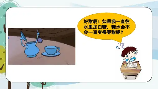 大象版小学科学4、《溶解的多与少》课件