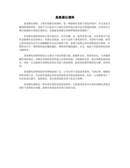 臭氧催化填料