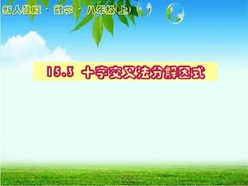 十字相乘法优秀课件