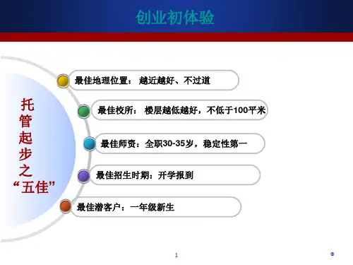 托管班细节决定成败关键PPT幻灯片