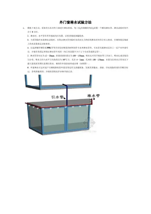 外门窗淋水试验方法