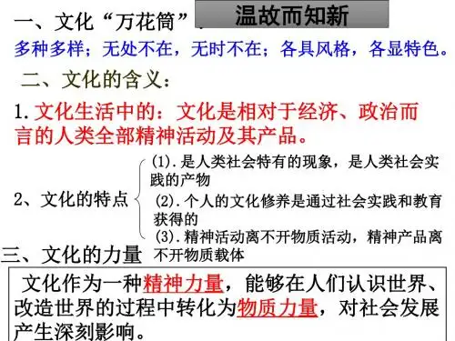 1.2 文化与经济、政治(共30张PPT)