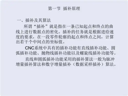 第四部分插补原理与速度控制
