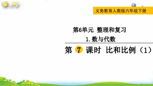 六年级下册6比和比例优秀人教版(共8张PPT)