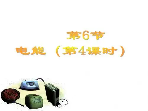 浙教版九年级科学上册3.6 电能(第4课时) (共24张PPT)