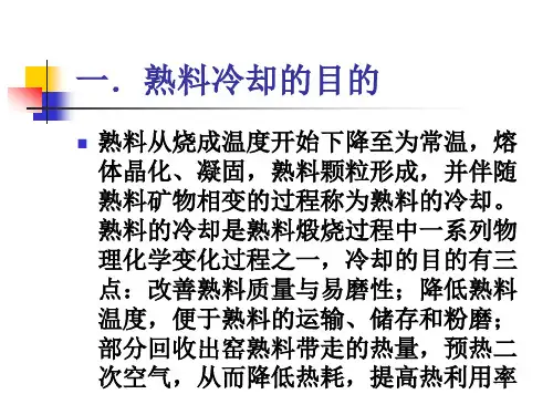 蓖式冷却机、原理、操作、维修