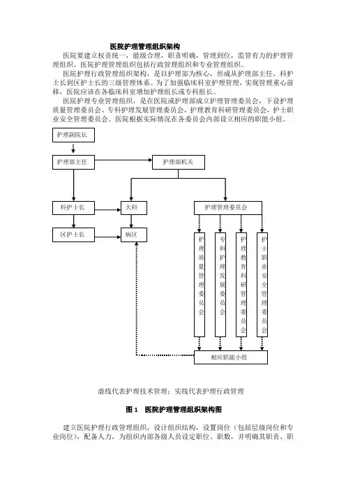 医院护理管理组织架构