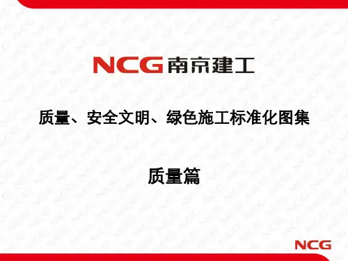 南京建工质量、安全文明、绿色施工标准化图集之质量篇(建筑与安装)