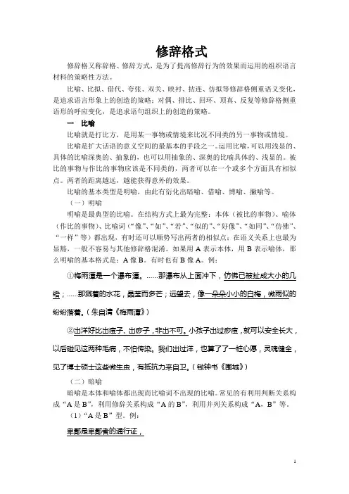 修辞格式