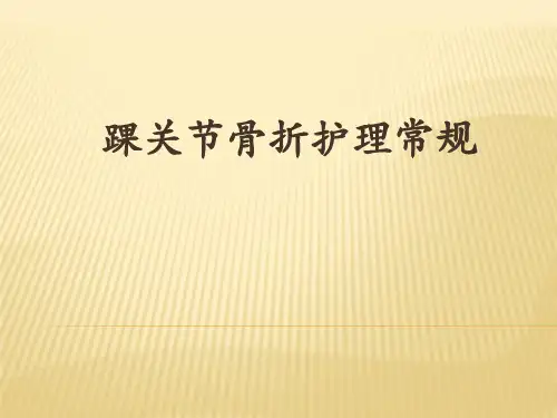 踝关节的护理常规PPT课件精选全文