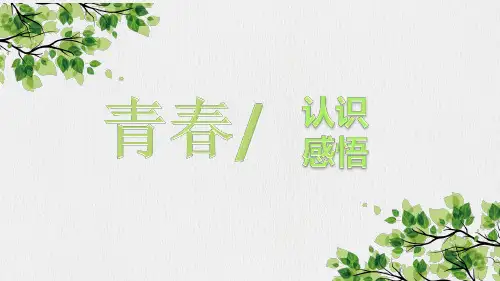 【语文】高一第一单元作文 青春 课件 2023—2024学年统编版高中语文必修上册