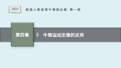 《牛顿运动定律的应用》课件ppt
