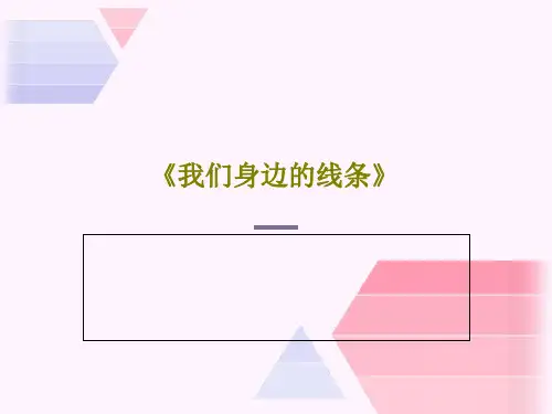 《我们身边的线条》30页PPT