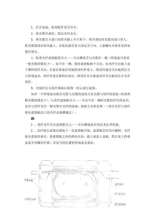 007 光缆终端盒安装工艺