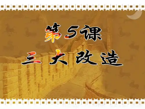 三大改造