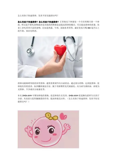 怎样有助于卵泡排出？
