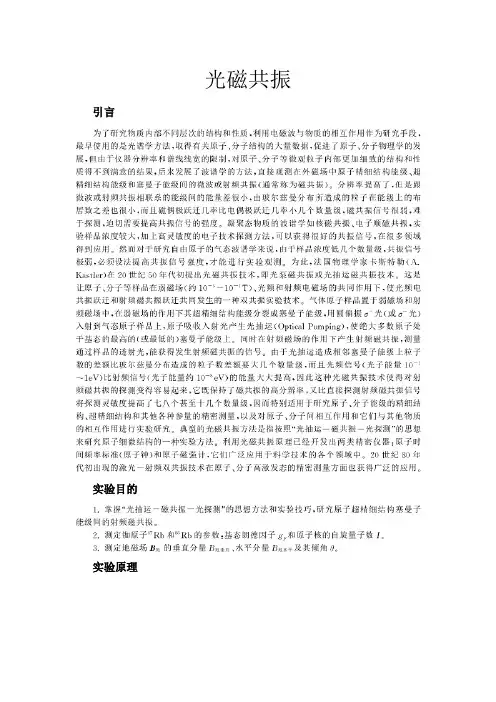 南京大学 光磁共振实验报告
