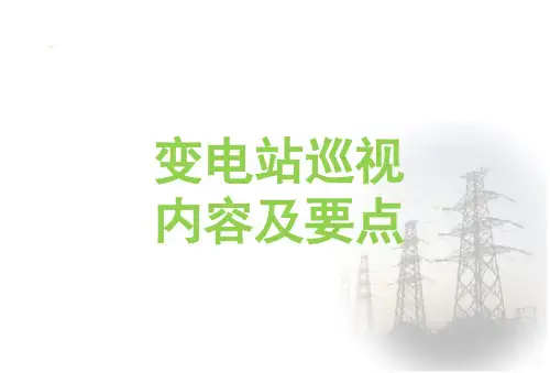 变电站巡视内容及要点
