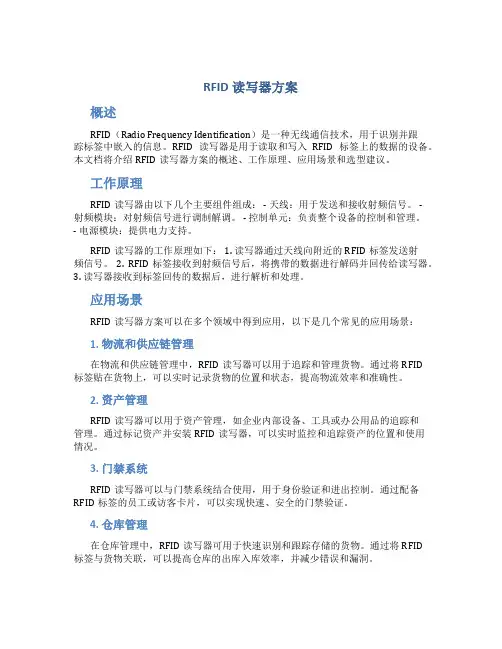 rfid读写器方案