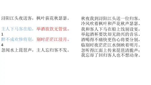 琵琶行 原文+翻译