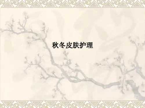 秋冬皮肤护理PPT课件