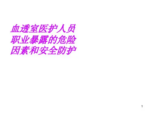 血透室医护人员职ppt课件
