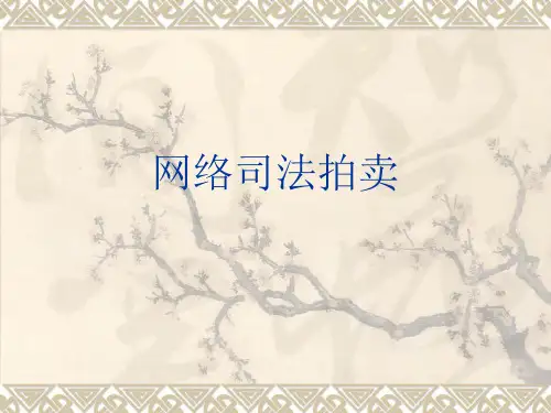 网络司法拍卖 ppt课件