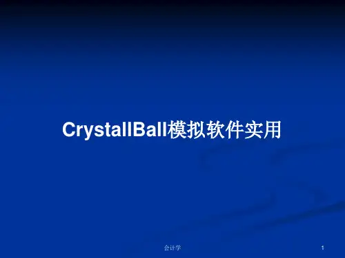 CrystallBall模拟软件实用PPT学习教案
