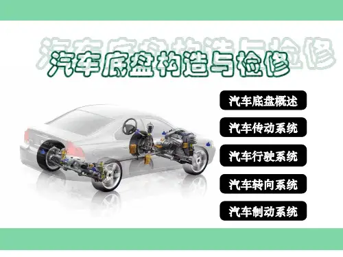 一节汽车行驶系概述精品PPT课件