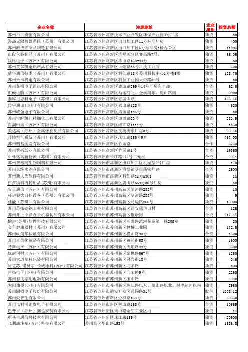 苏州新区外资企业 (1)