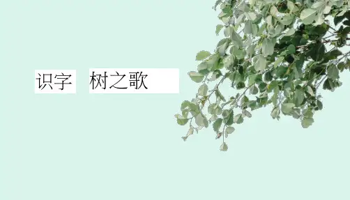 统编版二年级语文上册2 树之歌(课件)(共40张PPT)