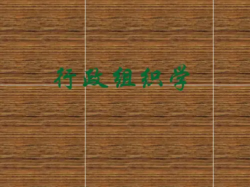 行政组织学第五讲(9、10章)ppt课件