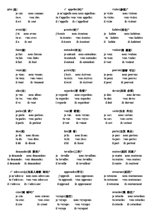 法语动词变位.doc