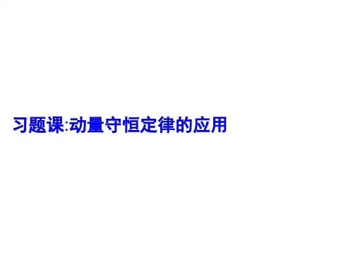 动量守恒定律的应用习题课件