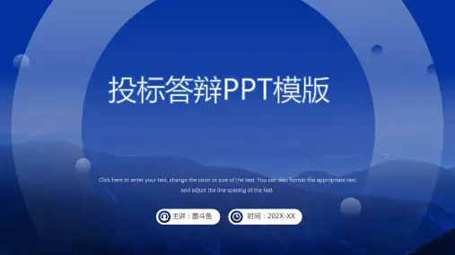 投标文件答辩ppt模板