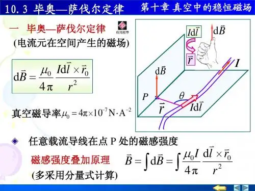 10.3 毕奥-萨伐尔定律