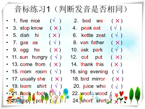 人教版PEP小学英语小学英语音标练习题课件