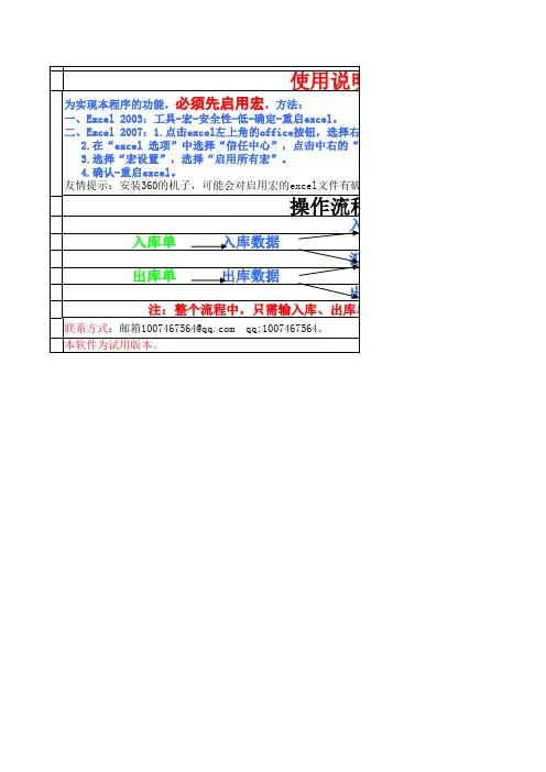 BOM物料清单管理系统(excel)版)
