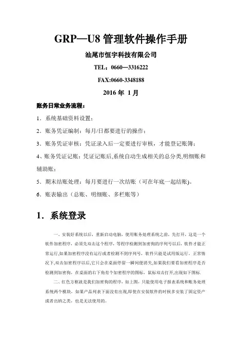 GRP-U8管理软件操作手册