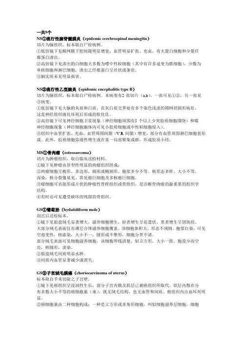 武汉大学CPPT4妇科病理切片文字版