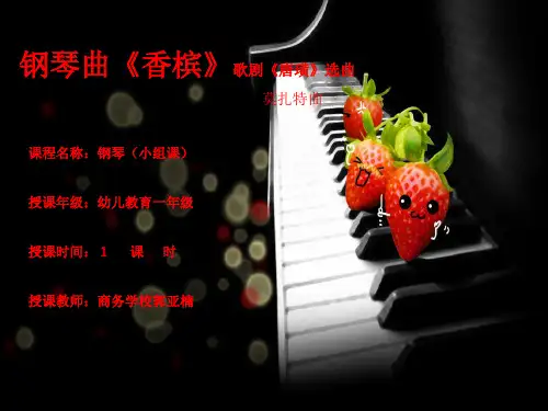 莫扎特钢琴曲《香槟》课件