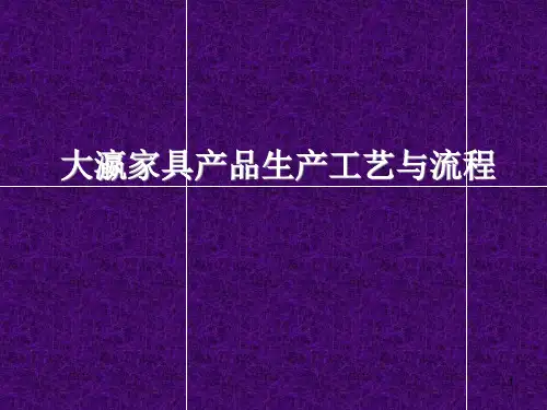 产品生产流程和工艺大瀛PPT课件