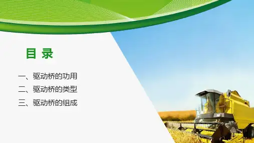 农机驱动桥的结构与维修—驱动桥的认知(农机底盘结构与维修课件)