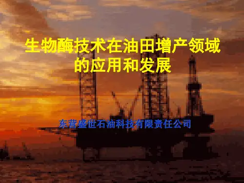 生物酶解堵驱油技术材料(吐哈介绍)
