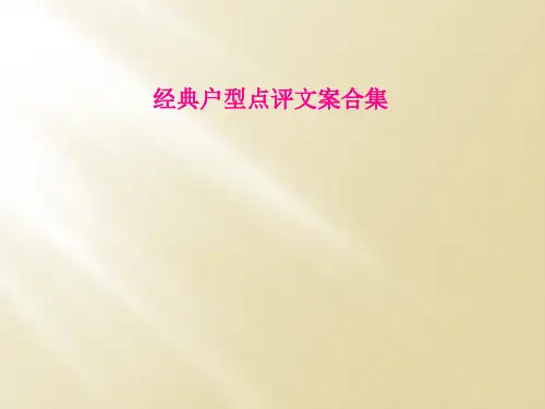 经典户型点评文案合集