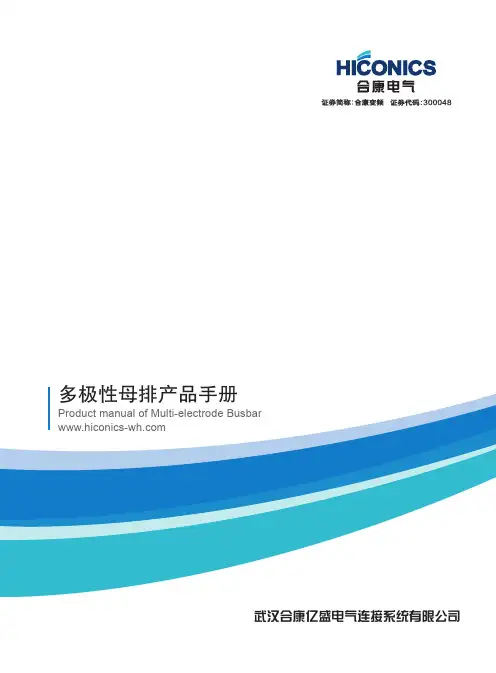 武汉合康亿盛电气连接系统有限公司多极性母排产品手册说明书