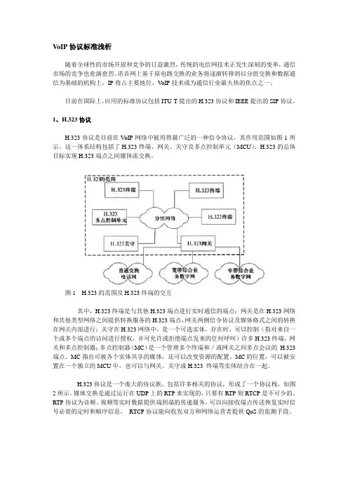 VoIP协议标准浅析技术白皮书