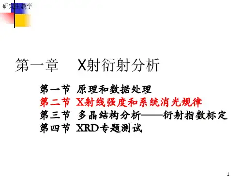 12——强度与系统消光-PPT课件