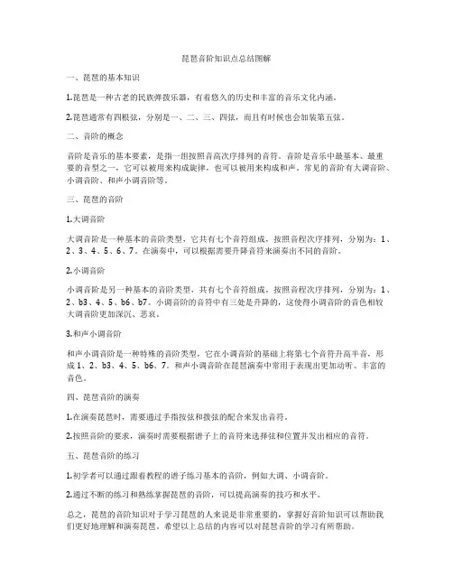 琵琶音阶知识点总结图解