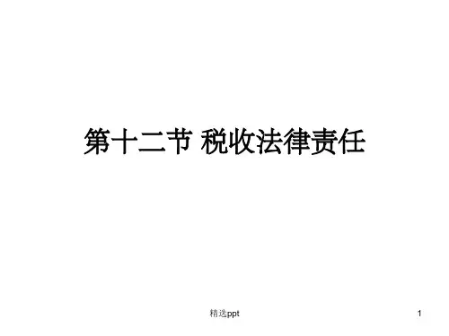 《税收法律责任》PPT课件